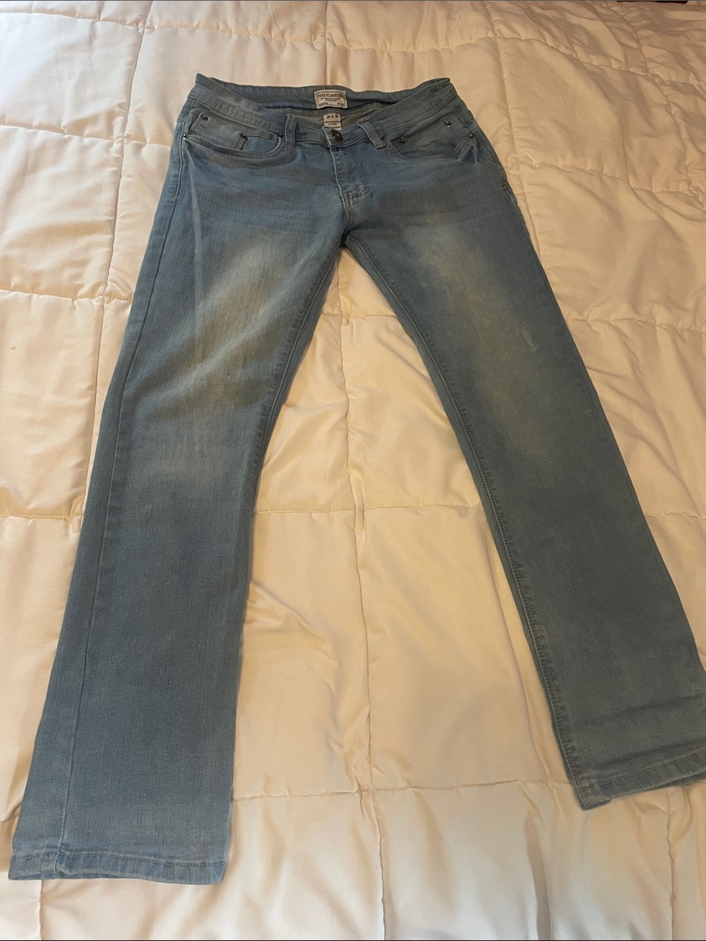 Free Planet Light Blue Bootcut women’s  Jeans 30”x30” nice!